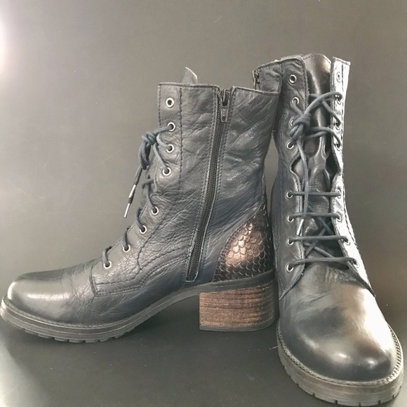 Leather Moto Boots - Picture 1 of 11